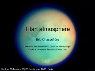 Titan atmosphere