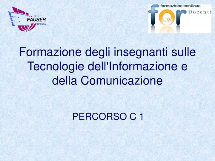 formazione degli insegnanti sulle tecnologie dell informazione e della comunicazione