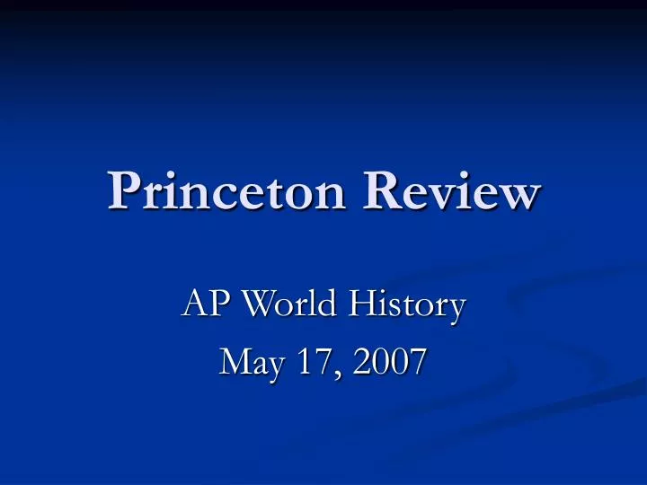 princeton review