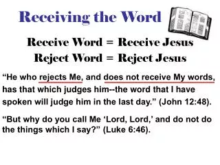 Receiving the Word
