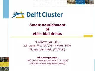 Smart nourishment of ebb-tidal deltas