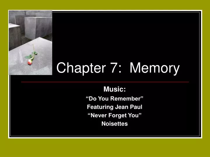 chapter 7 memory