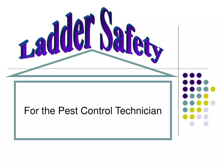 for the pest control technician