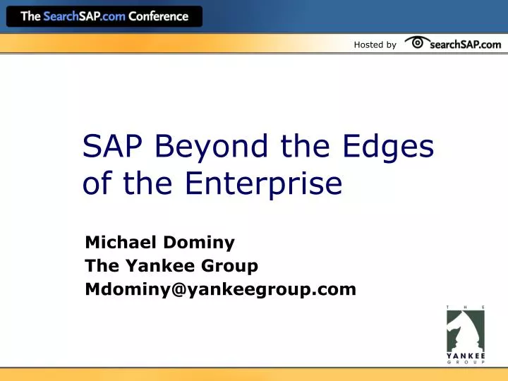sap beyond the edges of the enterprise