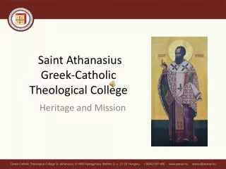 Saint Athanasius Greek-Catholic Theological College