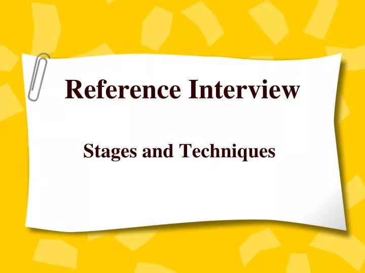 reference interview