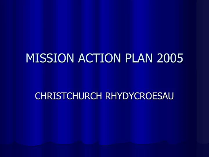 mission action plan 2005