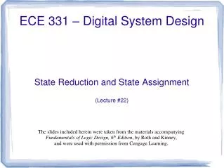 ECE 331 – Digital System Design