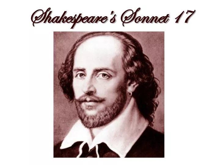 shakespeare s sonnet 17