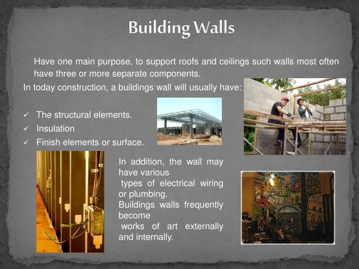 building walls