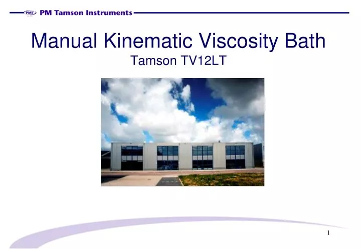 manual kinematic viscosity bath tamson tv12lt