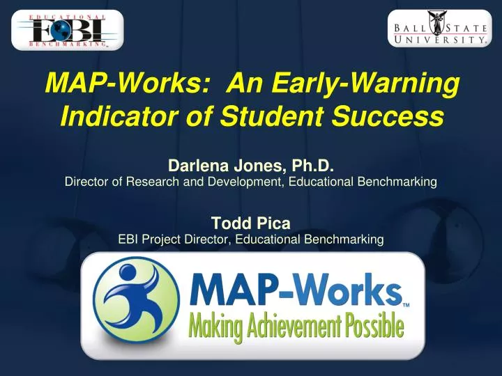 map works an early warning indicator of student success