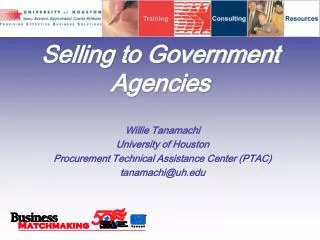 Selling to Government Agencies