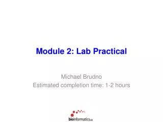 Module 2: Lab Practical