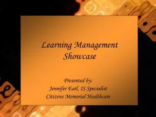 Learning Management Showcase