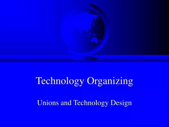 technology organizing