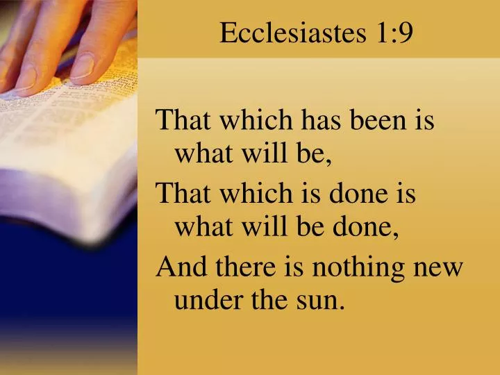 ecclesiastes 1 9