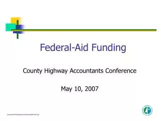 Federal-Aid Funding