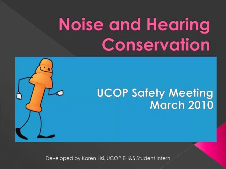 noise and hearing conservation