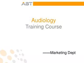 Audiology Training Course