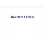 Inventory Control - slide 1
