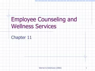 Employee Counseling and Wellness Services