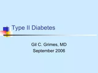 Type II Diabetes