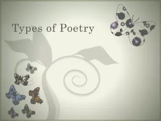 types of poetry