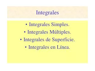 integrales