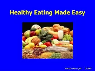 Healthy Eating Made Easy