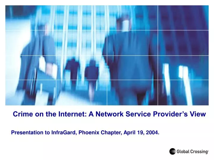 crime on the internet a network service provider s view