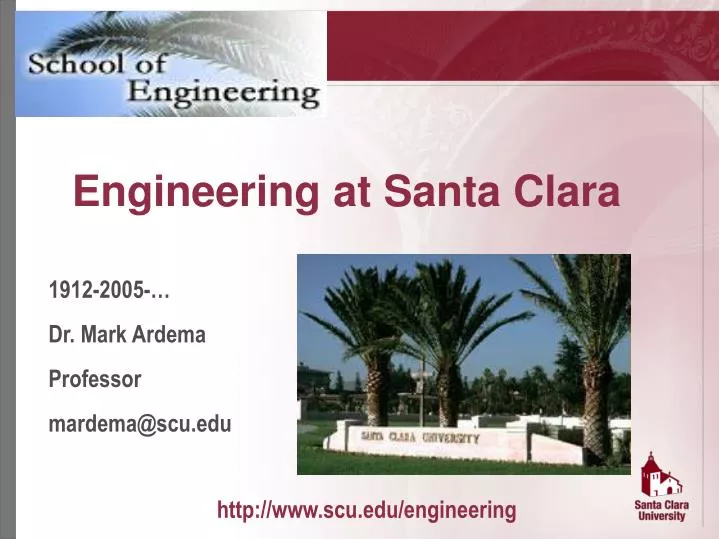 engineering at santa clara