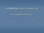 Eschatology and Ecclesiology - slide 1