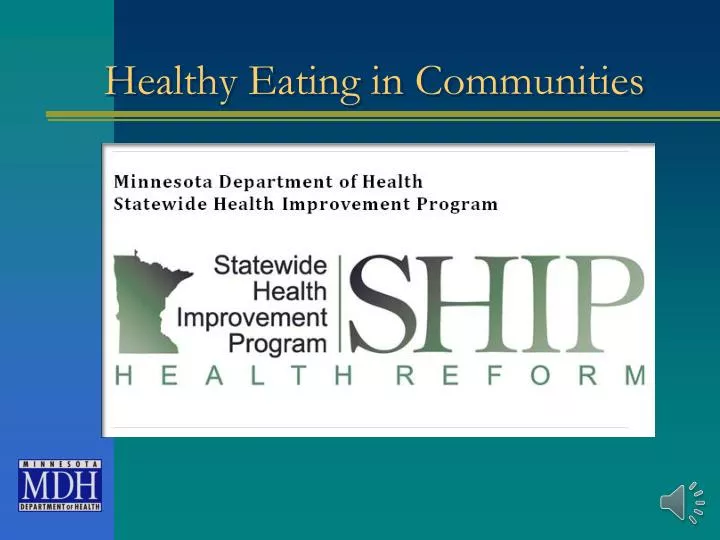 healthy eating in communities