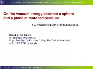 On the vacuum energy between a sphere and a plane at finite temperature