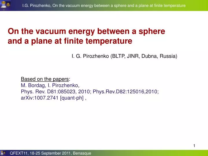 on the vacuum energy between a sphere and a plane at finite temperature