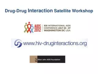 Drug-Drug Interaction Satellite Workshop