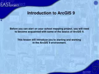 Introduction to ArcGIS 9