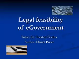 Legal feasibility of eGovernment