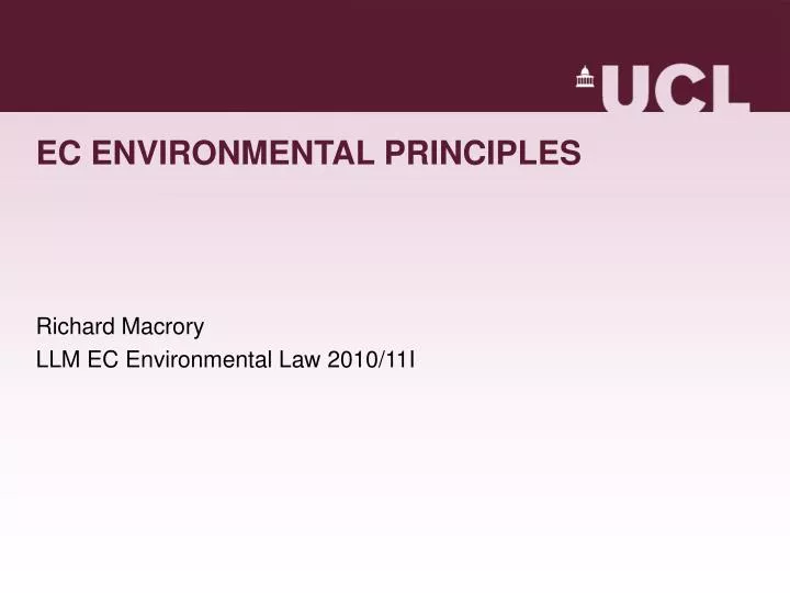 ec environmental principles
