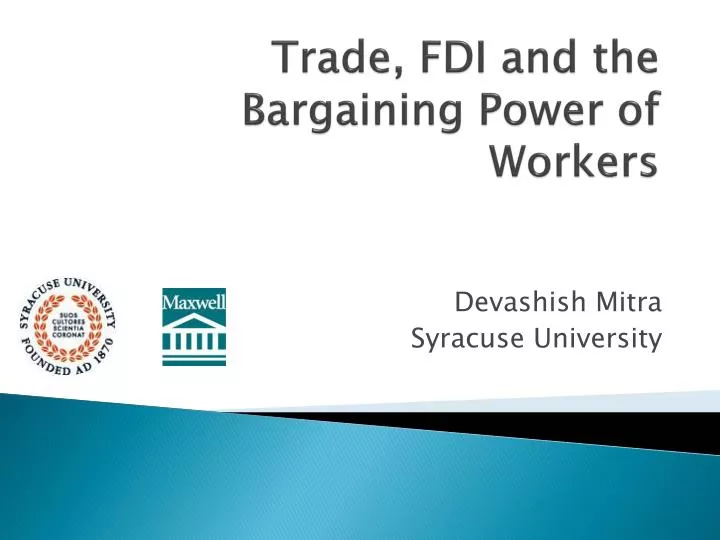 trade fdi and the bargaining power of workers