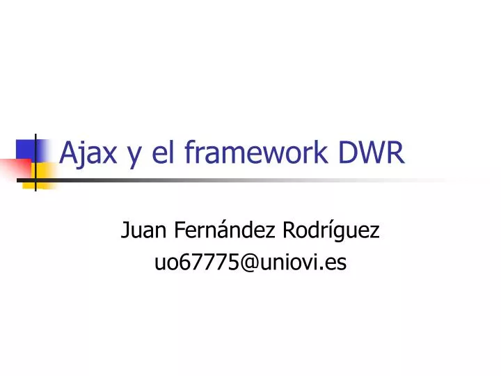 ajax y el framework dwr