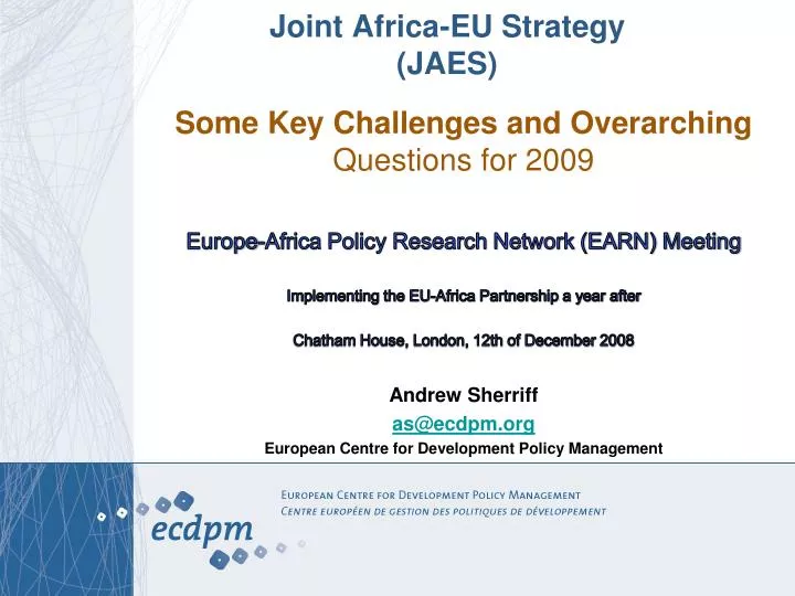 joint africa eu strategy jaes