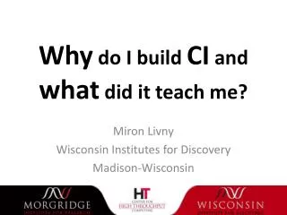 Why do I build CI and what did it teach me?