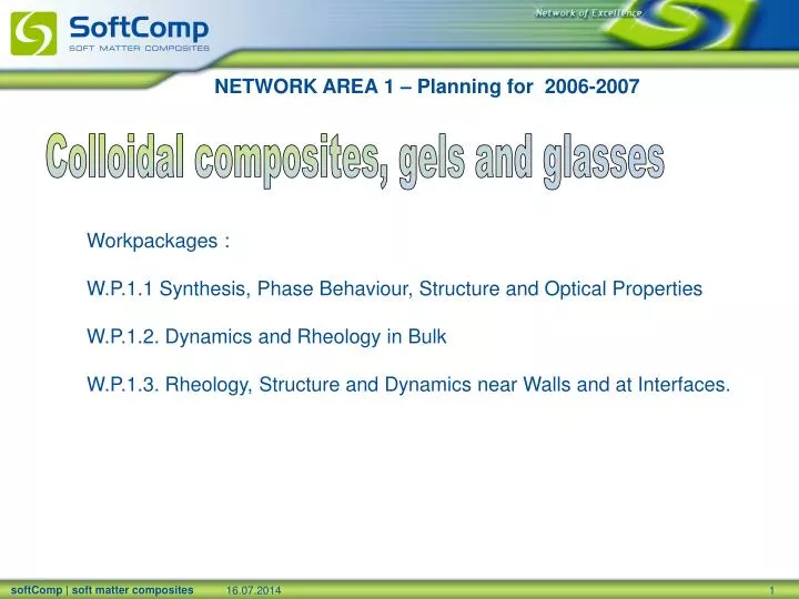 network area 1 planning for 2006 2007