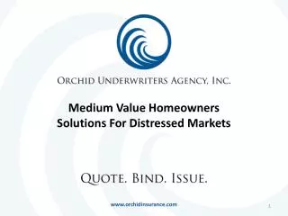 Medium Value Homeowners Solutions For Distressed Markets