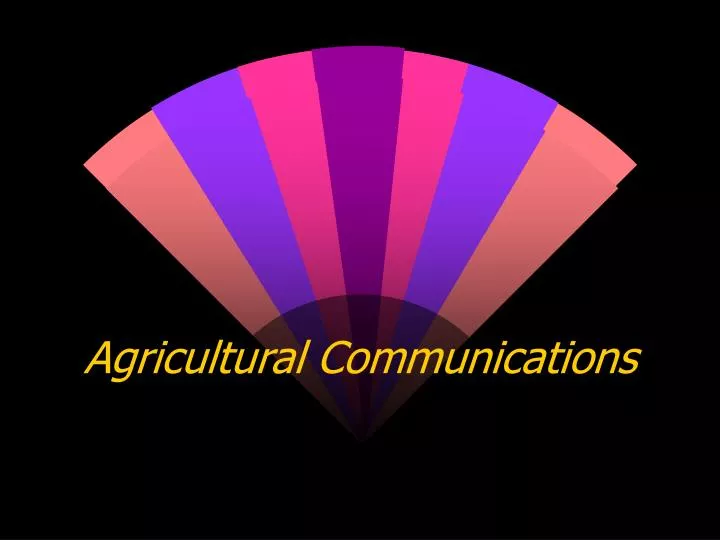 agricultural communications