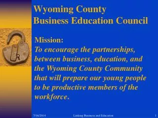 Wyoming County Business Education Council