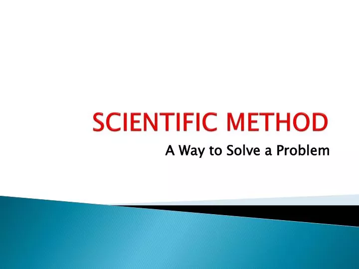 scientific method