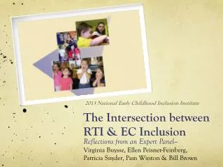 The Intersection between RTI &amp; EC Inclusion